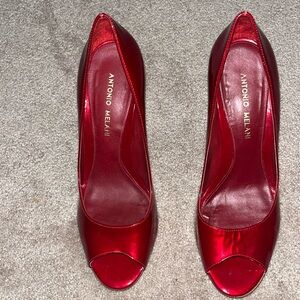 Patent leather Red heels by Antonio Melani Sz 7